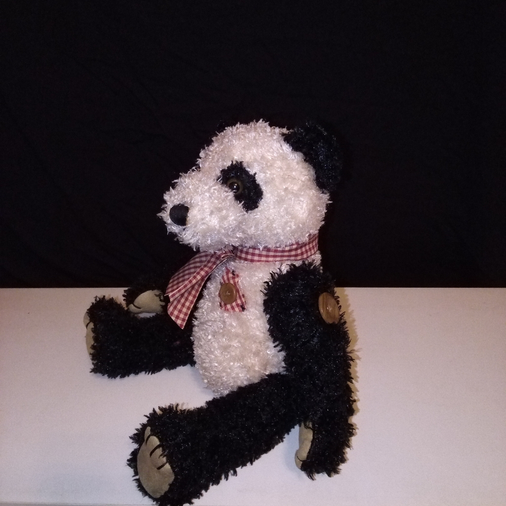 Black and White Holiday Panda Bear Decor